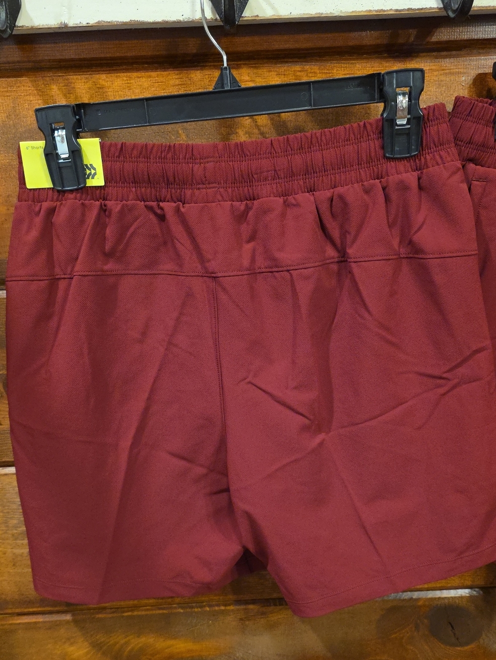 Athletic Shorts in Deep Burgundy, Small - Picture 6 of 7